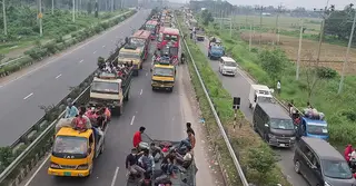 ঢাকা-টাঙ্গাইল-যমুনা সেতু মহাসড়কে ৪৫ কিলোমিটার তীব্র যানজট